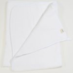 White organic cotton large towel with hood | liloo