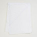 White organic cotton large towel with hood | liloo