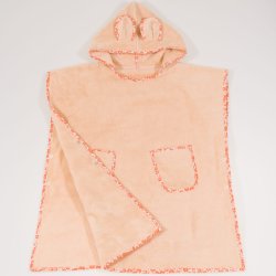 Children's beach poncho - salmone bellini