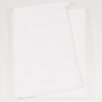 Large white hooded towel baby | liloo