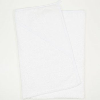 Large white hooded towel | liloo