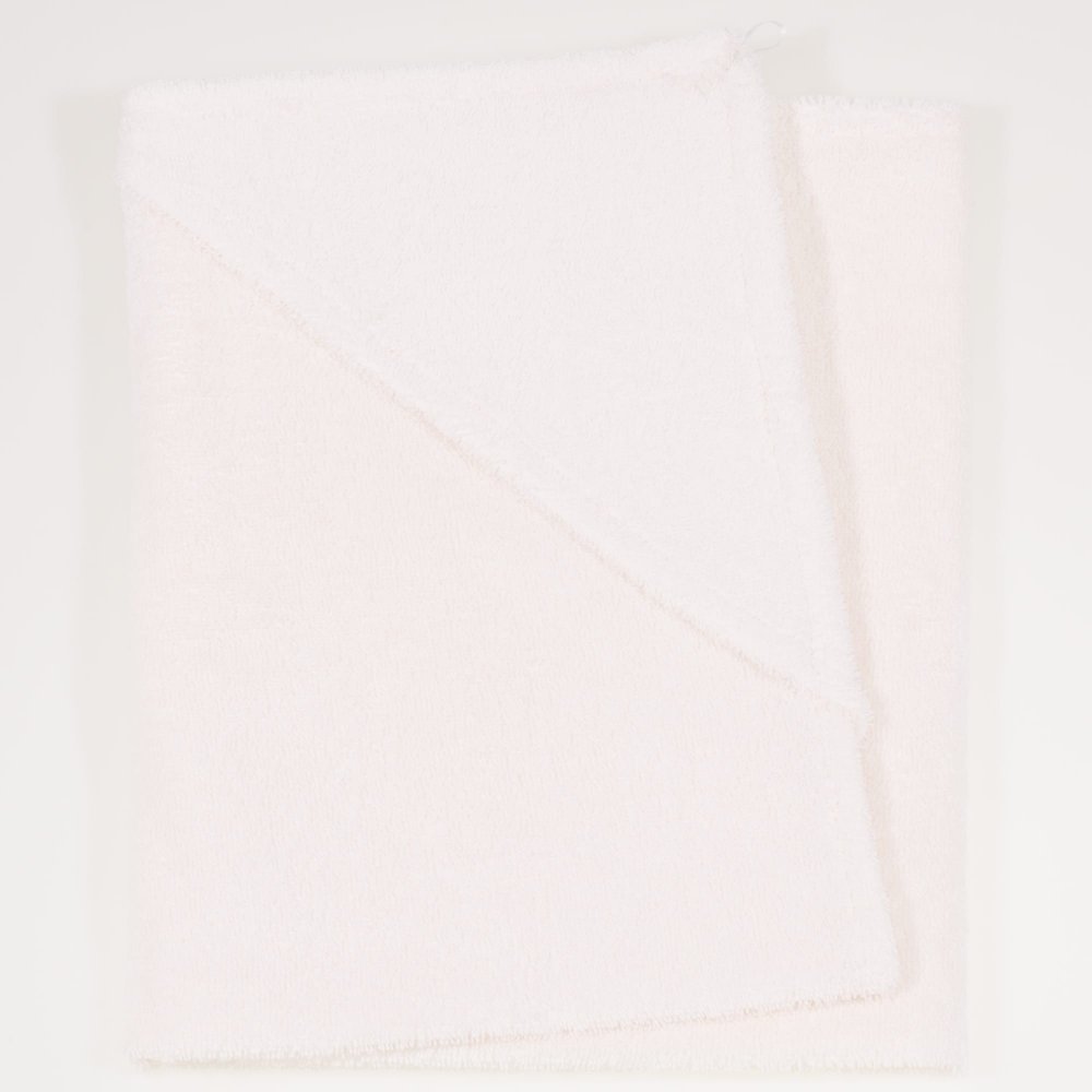 Large pearl white hooded towel | liloo