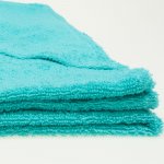 Dark green-turquoise hooded towel | liloo