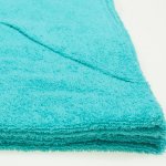 Dark green-turquoise hooded towel | liloo