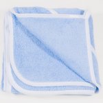 Azure large hooded towel - with white trim | liloo