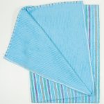 Large hooded towel with color stripes | liloo