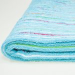 Large hooded towel with color stripes | liloo