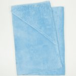 Large premium blue topaz hooded towel | liloo