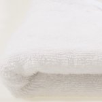 Large towel with organic cotton hood - premium white | liloo