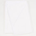 Large towel with organic cotton hood - premium white | liloo