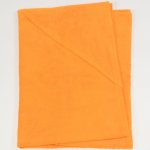 Orange large towel with organic cotton hood | liloo