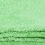 Green large towel with organic cotton hood | liloo