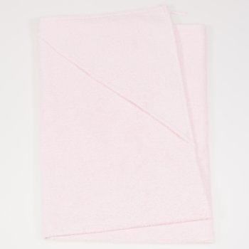 Large pink hooded towel