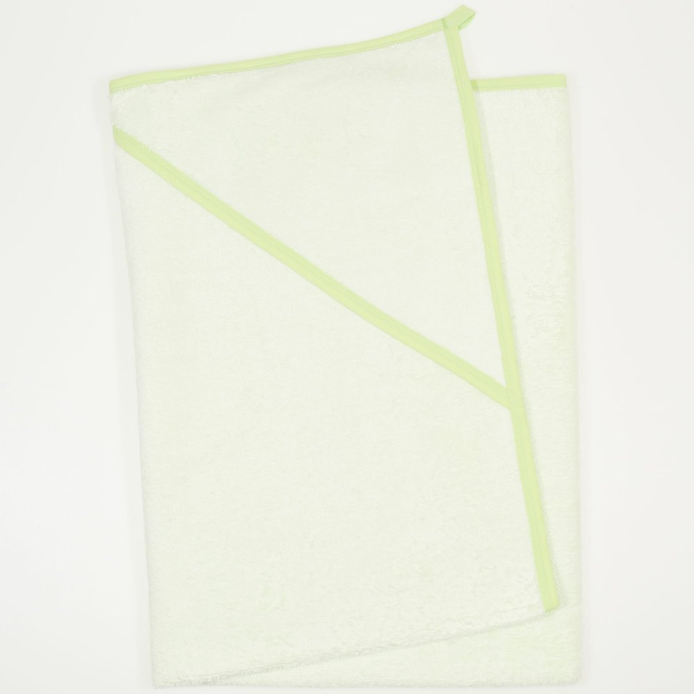 Large light green hooded towel | liloo