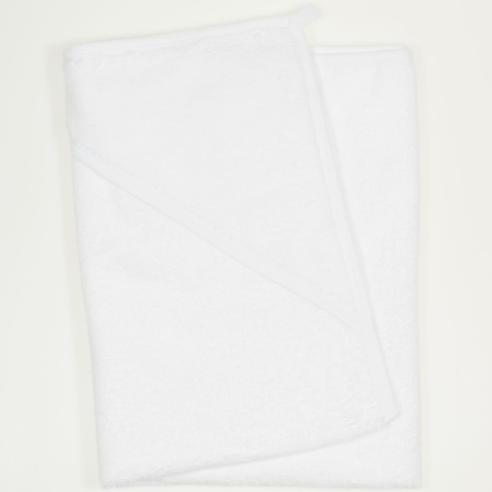 White hooded towel | liloo