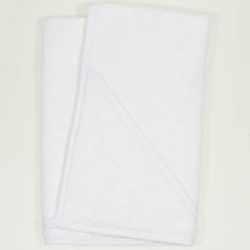 Premium white hooded towel