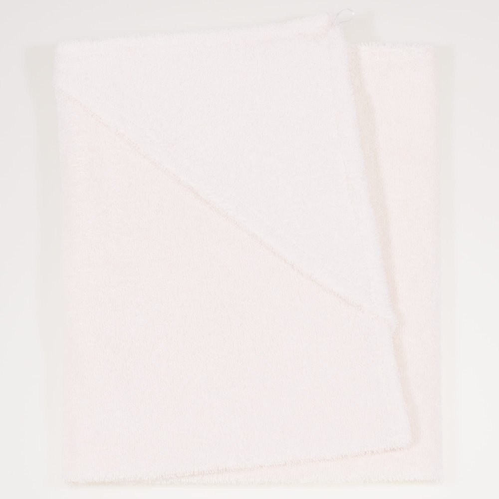 Small pearl white hooded towel | liloo