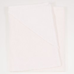Small pearl white hooded towel