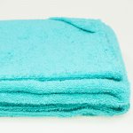 Dark green-turquoise hooded towel | liloo