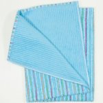 Small hooded towel with color stripes | liloo