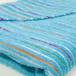 Small hooded towel with color stripes | liloo