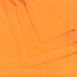 Orange small towel with organic cotton hood | liloo