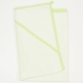 Light green hooded towel