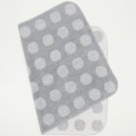 Gray multifunctional towel with two sides with dots print | liloo