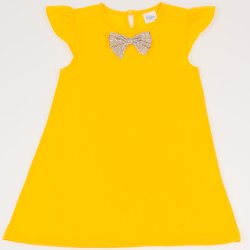 Yellow summer dress with bow