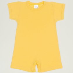 Minion yellow romper (short sleeve & pants)