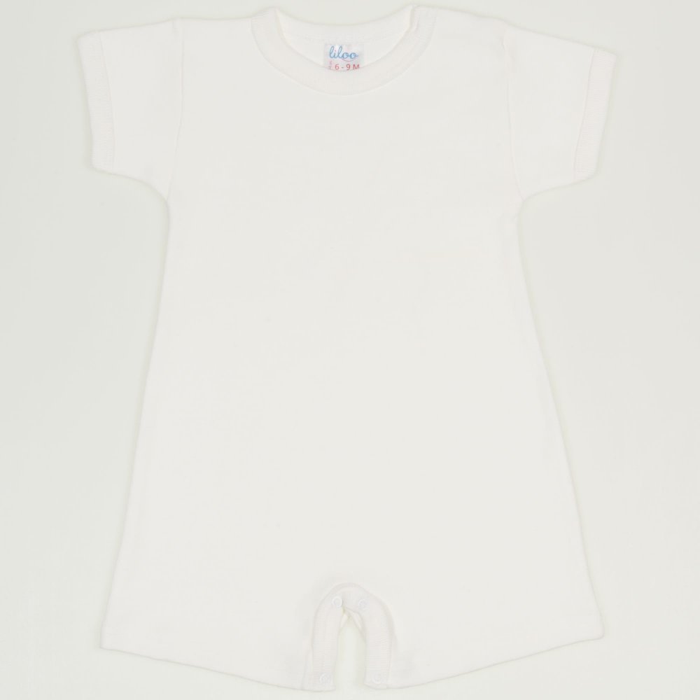 Blanc de blanc romper (short sleeve & pants) | liloo