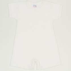 Blanc de blanc romper (short sleeve & pants)