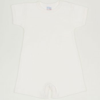 Blanc de blanc romper (short sleeve & pants)