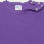 Salopeta maneca scurta si pantaloni scurti mov deep lavender imprimeu Yak | liloo