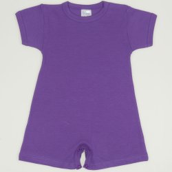 Purple deep lavender romper (short sleeve & pants)