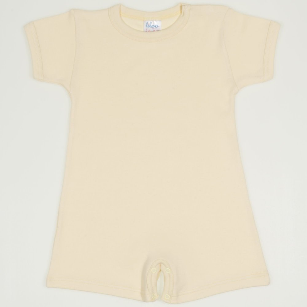 Vanilla custard romper (short sleeve & pants)  | liloo