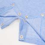 Light blue romper (short sleeve & pants) polo | liloo