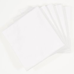 White washable reusable diaper cloths - economy set (5 pieces)