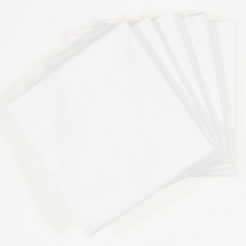 White washable reusable diaper cloths - economy set (5 pieces)