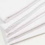 Scutece mari finet (bumbac) albe - lavabile și refolosibile - set economic 5 bucăți | liloo