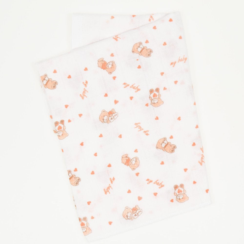 Washable reusable tetra diaper cloth - little bear print | liloo