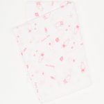 Washable reusable tetra diaper cloth - red bunny print | liloo