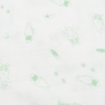 Washable reusable tetra diaper cloth - green bunny print | liloo