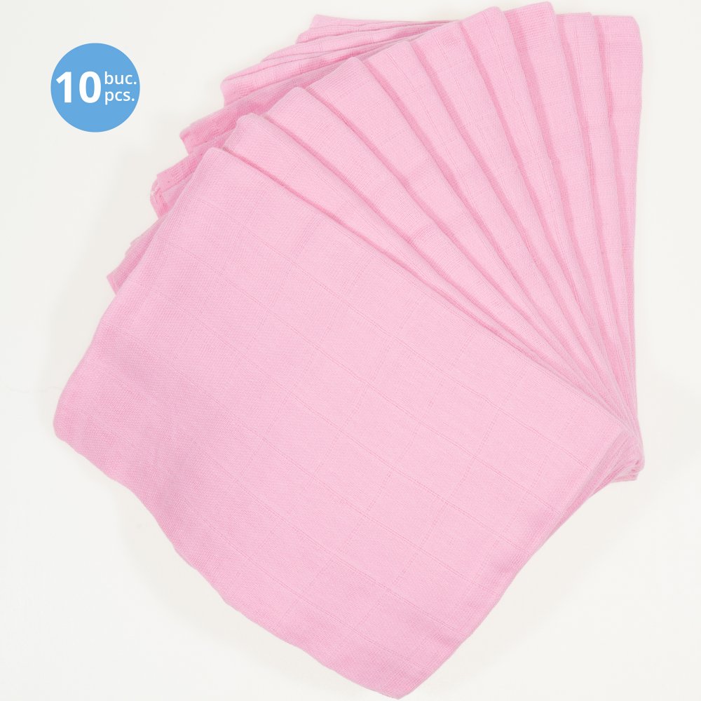 Pachet economic 10 scutece tetra (bumbac) roz - lavabile și refolosibile | liloo