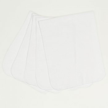 Lavete finet (bumbac) albe-lavabile si refolosibile - set economic 5 bucati | liloo