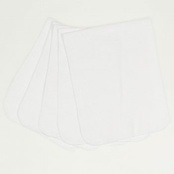 White (washable and reusable) cotton cloths - economical set of 5 pieces| liloo