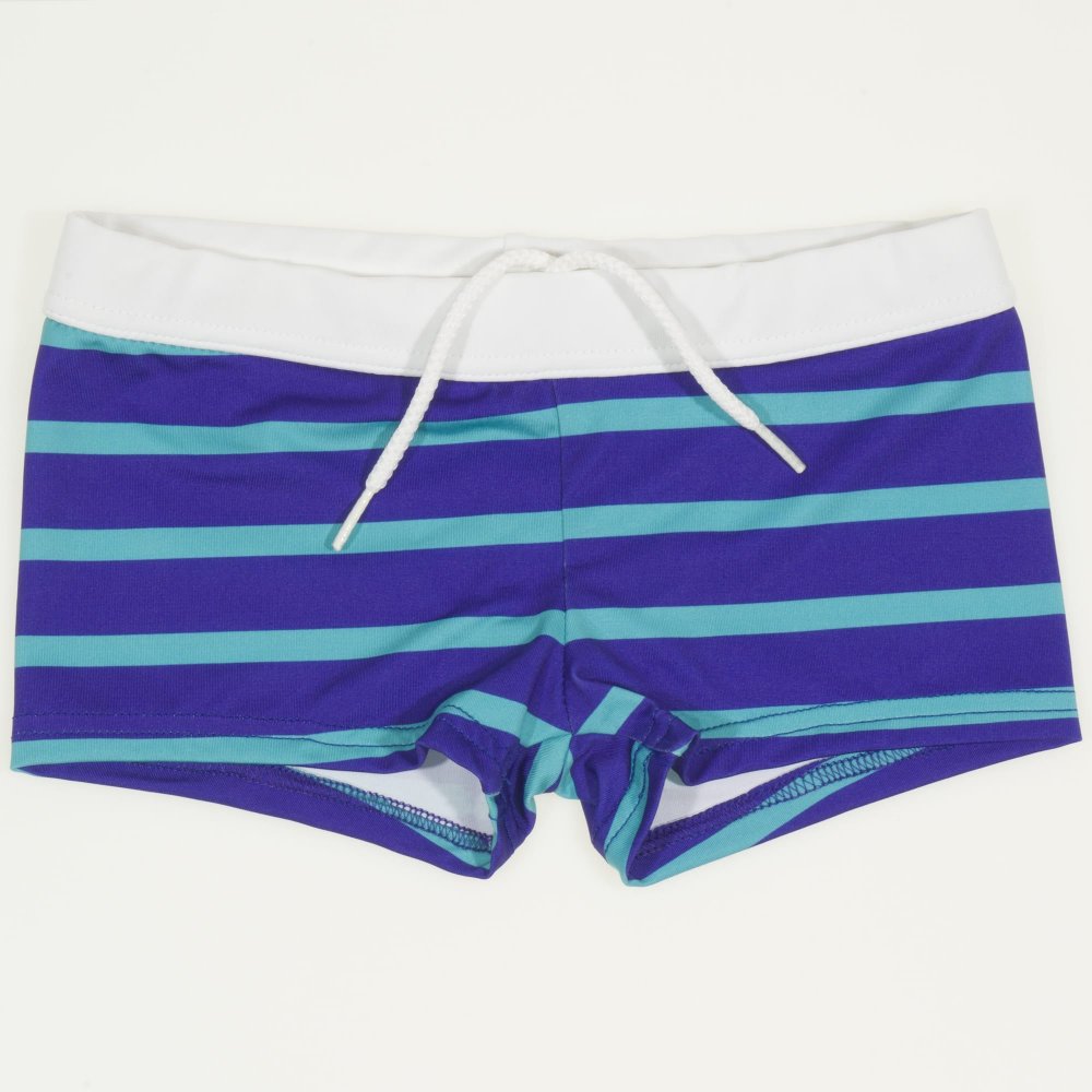 Blue & aqua stripes swim shorts | liloo