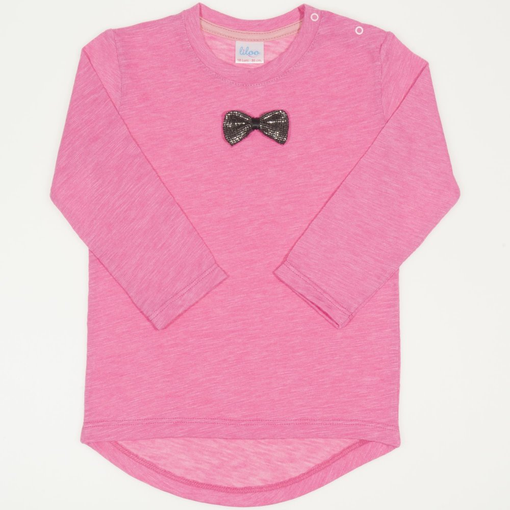 Siclam long sleeve girl's t-shirt with bow | liloo