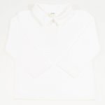 White organic cotton children's polo shirt| liloo