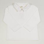 White organic cotton children's polo shirt| liloo